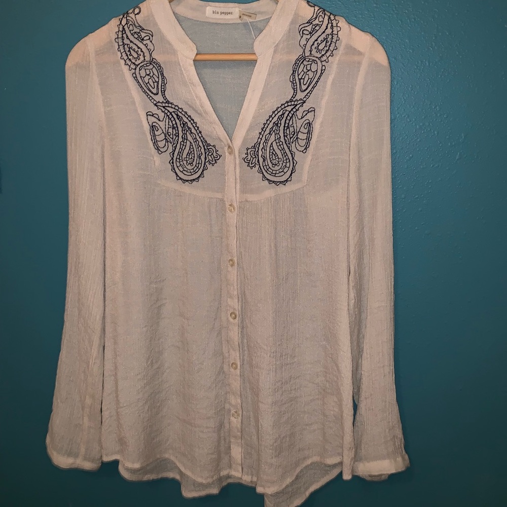 Blu Pepper blouse